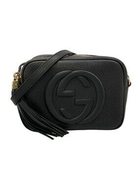 Gucci Shoulder Bag Soho Black Leather